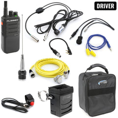Rugged IMSA Driver Only Long Track Racing Communication Kit with RDH16 Radio