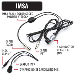 Rugged IMSA Driver Only Communication Kit with V3 Radio