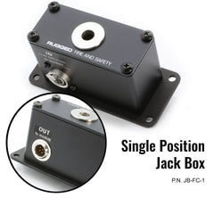 Rugged Jack Box Headset Stations for RRP800 Fire & Safety Intercoms - Single Position Jack Box