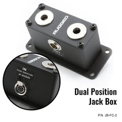 Rugged Jack Box Headset Stations for RRP800 Fire & Safety Intercoms - Dual Position Jack Box