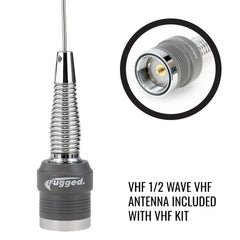 Rugged Long Track Antenna Upgrade Kit for Rugged V3 / RH5R Handheld Radio - UHF