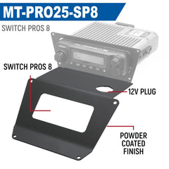 Rugged Lower Accessory Panel for 2025 Polaris RZR Pro XP Pro R and Pro S Radio Mount - Rocker Switch