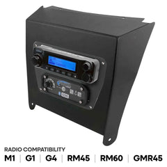Rugged Kawasaki KRX Multi-Mount Kit for Rugged Mobile Radios and Intercom - Rugged M1/G1/G4/RM45/RM60/GMR45 with Switch Holes
