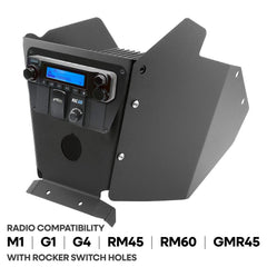 Rugged Can-Am X3 Mounting Kit with Multi Mount and Side Panels - Kenwood TK7360