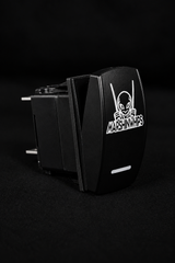Marshin Whips Illuminated Rocker Switch | Universal LED Control | On/Off Laser-Etched