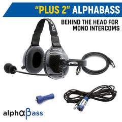 Rugged Rear Seat Expansion Kit with Helmet Kits or Headsets - Offroad Mono / AlphaBass Headset - Over the Head