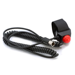 Rugged Velcro Mount Steering Wheel Push to Talk (PTT) with Coil Cord for Car Harnesses