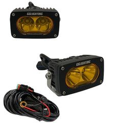 GP10 Offroad LED Pod Bundle Amber With Free Wiring Harness