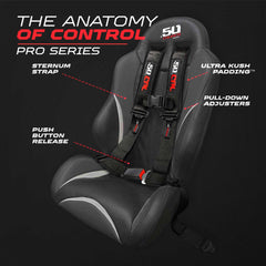 Pro Series 4 point Harness with push button release 2" & 3" available