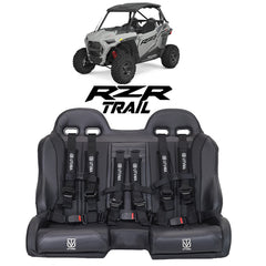 RZR 900/1000 Trail Front Bench Seat with Harnesses (2015+) - UTVMA
