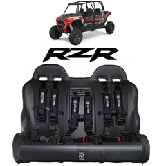 Rear Bench Seat W Harnesses for RZR 4 1000/900 (2014-2023) - UTVMA