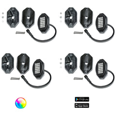 5150 Whips 187 Style Rock Lights w/ Control Harness - 5150 Whips