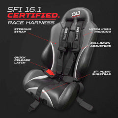 SFI Approved 2" and 3" 5 point Harness, Racing Harness