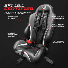 SFI Approved 2" and 3" 5 point Harness, Racing Harness