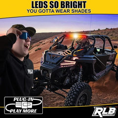 RLB Motorsports Polaris RZR LED Chase Light - San Felipe (Amber/White)