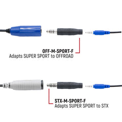 Rugged OFFROAD and STX SUPER SPORT Headset and Helmet Kit Adapter - Adapter for OFFROAD Cables