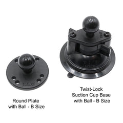 Rugged RAM Mount for Handheld Radios - Suction Cup Mount / Radio Only