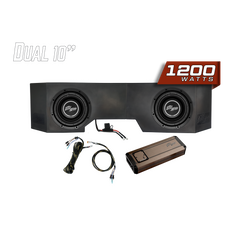 UTV Stereo Can-Am® Defender 1200W Dual 10" Subwoofer Kit | UTVS-DEF-SUB-1200-2