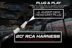 UTV Stereo 20' RCA Harness | UTVS-HRN-RCA-20