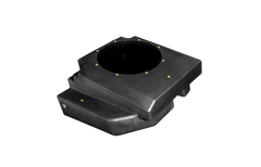 UTV Stereo Can-Am® Maverick R 10" Rear Passenger Subwoofer Enclosure (PRE-ORDER ONLY)(4-SEAT MODELS) – Unloaded | UTVS-R-ENC-PASS-4R