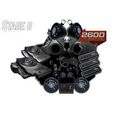 UTV Stereo Can-Am® Maverick R Signature Series Stage 8 Stereo Kit | UTVS-R-S8-S
