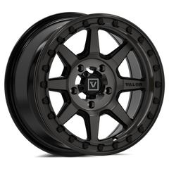 V13 beadlock UTV wheel in dark tint Angle 2 - Valor Offroad