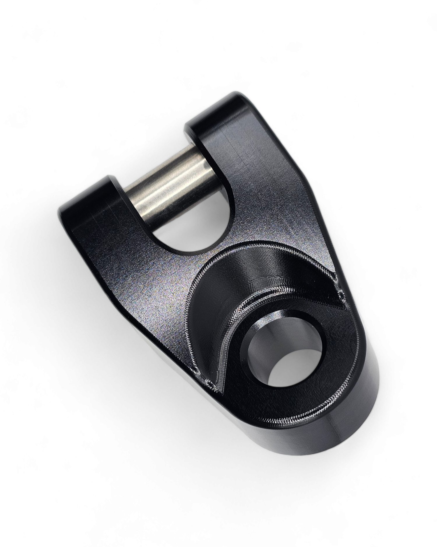 Winch Hook for EOD Billet and Amp Series Bumpers installed in hard anodized black