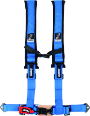 DragonFire Racing Harness- H-Style- 4-Point- 2in Buckle- Blue 521322