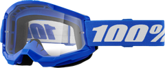 100-PERCENT STRATA 2 GOGGLE BLUE CLEAR LENS