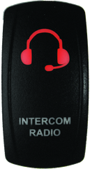 DragonFire Racing Lighted Switch Int/Rad On/Off Red Led 522627