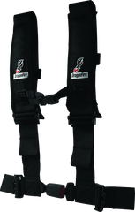 DragonFire Racing Harness H-Style- 4-Point- EZ-Adjust- 3in Buckle- Black 522046