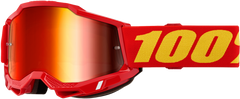100-PERCENT ACCURI 2 GOGGLE RED MIRROR RED LENS