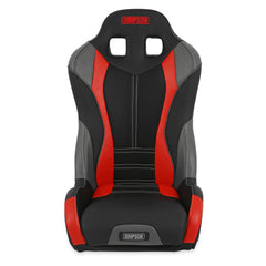Simpson Racing Pro Sport Off-Road Suspension Seat Black / Red/ Gray