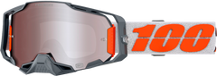 100-PERCENT ARMEGA HIPER GOGGLE SILVER MIRROR SILVER LENS
