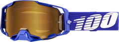 100-PERCENT ARMEGA GOGGLE KLEIN MIRROR TRUE GOLD LENS