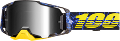 100-PERCENT ARMEGA GOGGLE FURIOUS MIRROR SILVER LENS