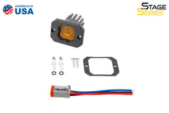 Diode Dynamics Stage Series C1 LED Pod Yellow SAE Fog Flush ABL (one) DD6851S
