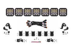 Diode Dynamics SS5 Sport Universal CrossLink 7-Pod Lightbar White Driving DD7212