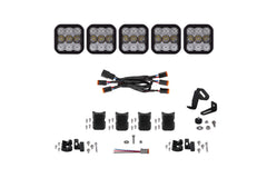 Diode Dynamics SS5 Pro Universal CrossLink 5-Pod Lightbar White Combo DD7242
