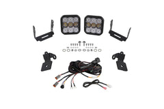 Diode Dynamics Polaris RZR A-Pillar LED Pod Kit, SS5 Pro White Combo DD7641
