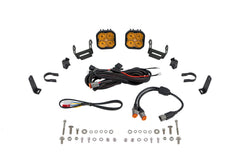 Diode Dynamics SS3 LED Bumper 1.5 Inch Roll Bar Kit, Max Yellow SAE Fog (pair) DD7666