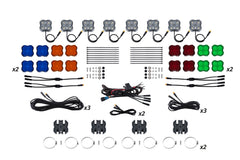 Diode Dynamics Stage Series SXS Rock Light Installer Kit, White Diffused M8 (8-pack) DD7752