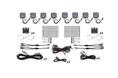 Diode Dynamics Stage Series SXS Rock Light Installer Kit, RGBW M8 (8-pack) DD7753