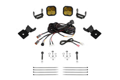 Diode Dynamics Stage Series SS3 A-Pillar Pod Kit for 2014-2018 Polaris RZR XP, Pro Yellow Combo DD7849