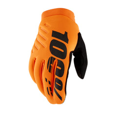 100-PERCENT BRISKER GLOVES FLUO ORANGE/BLACK LG