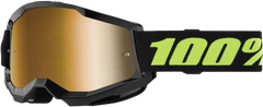 100-PERCENT STRATA 2 GOGGLE SOLAR ECLIPSE MIRROR TRUE GOLD