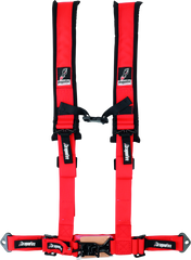 DragonFire Racing Harness- H-Style- 4-Point- 2in Buckle- Red 521272