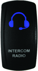 DragonFire Racing Lighted Switch Int/Rad On/Off Blue Led 522626