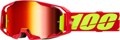 100-PERCENT ARMATIC GOGGLE RED MIRROR RED LENS
