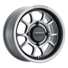 Method MR409 Bead Grip 14x7 / 4+3/13mm Offset / 4x136 / 106.25mm CB Steel Grey MR40947047443